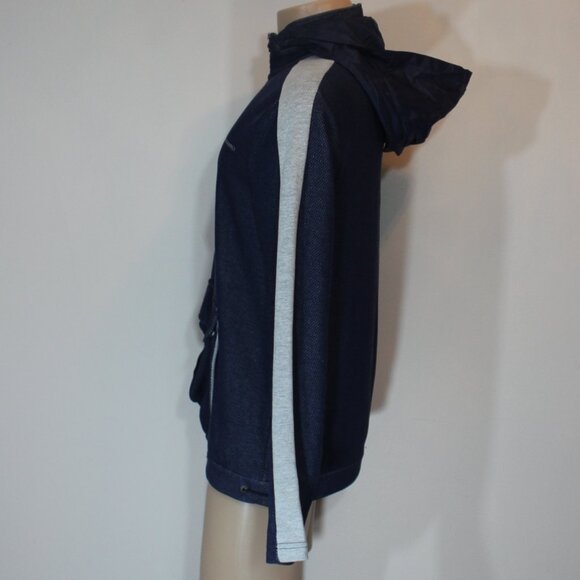 Armani Exchange 1/4" zip dark blue gray  hood pullover Men 's size Large - Picture 2 of 9